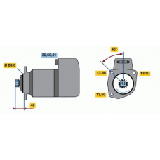 0 001 417 053 BOSCH Стартер