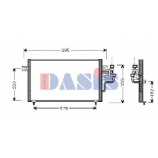 142150N AKS DASIS Конденсатор, кондиционер