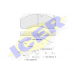 151194-117 ICER Комплект тормозных колодок, дисковый тормоз