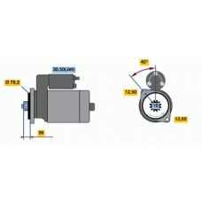 0 001 121 024 BOSCH Стартер