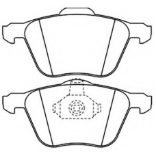 AKD-0224 ASVA Комплект тормозных колодок, дисковый тормоз