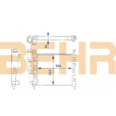 2109142 BEHR Radiator