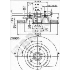 BS 7907 BRECO Тормозной диск