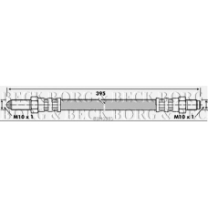 BBH6385 BORG & BECK Тормозной шланг