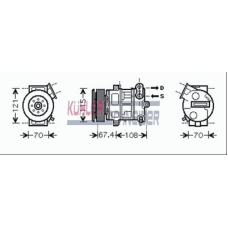 8410301 KUHLER SCHNEIDER Компрессор, кондиционер