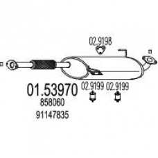 01.53970 MTS Средний глушитель выхлопных газов