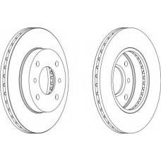 DDF260-1 FERODO Тормозной диск