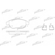 PBP1476 PATRON Комплект тормозных колодок, дисковый тормоз