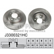 J3300321HC NIPPARTS Тормозной диск