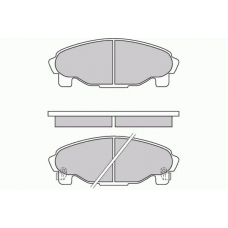 12-0601 E.T.F. Комплект тормозных колодок, дисковый тормоз
