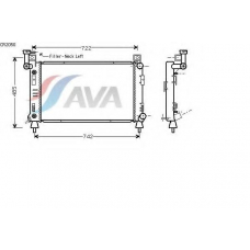 CR2050 AVA Радиатор, охлаждение двигателя