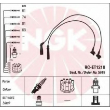 5919 NGK Комплект проводов зажигания