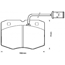 571416B BENDIX Комплект тормозных колодок, дисковый тормоз