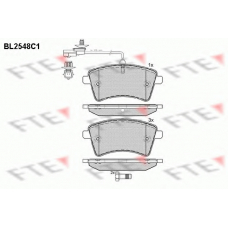 BL2548C1 FTE Комплект тормозных колодок, дисковый тормоз