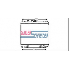 0507701 KUHLER SCHNEIDER Радиатор, охлаждение двигател