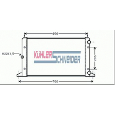 1304701 KUHLER SCHNEIDER Радиатор, охлаждение двигател