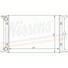 60280 NISSENS Охладитель, охлаждение двигателя