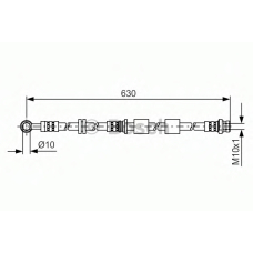 1 987 481 439 BOSCH Тормозной шланг