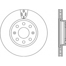 BDR2258.20 OPEN PARTS Тормозной диск