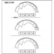 ABS0109 Allied Nippon Колодки барабанные