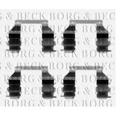 BBK1098 BORG & BECK Комплектующие, колодки дискового тормоза