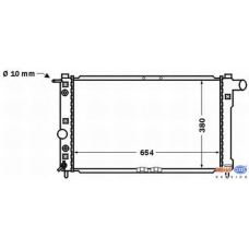 8MK 376 767-221 HELLA Радиатор, охлаждение двигателя