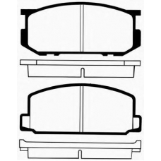 J PA-287AF JAPANPARTS Комплект тормозных колодок, дисковый тормоз