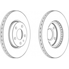 DDF827-1 FERODO Тормозной диск