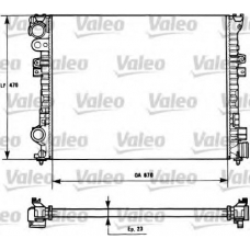 731166 VALEO Радиатор, охлаждение двигателя