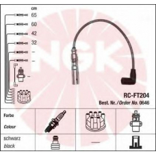 0646 NGK Комплект проводов зажигания