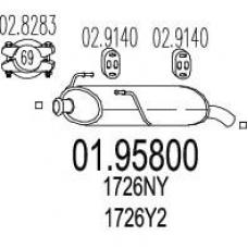 01.95800 MTS Глушитель выхлопных газов конечный