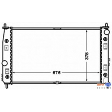 8MK 376 766-531 HELLA Радиатор, охлаждение двигателя