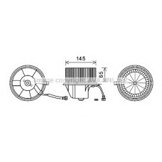 VW8351 AVA Электродвигатель, вентиляция салона