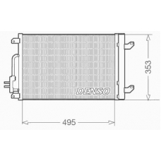 DCN13015 DENSO Конденсатор, кондиционер