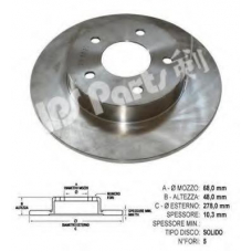 IBP-1156 IPS Parts Тормозной диск
