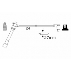 0 986 357 181 BOSCH Комплект проводов зажигания