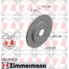 590.2819.20 ZIMMERMANN Тормозной диск