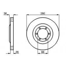 0 986 478 437 BOSCH Тормозной диск