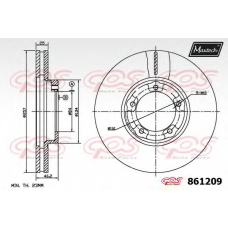 861209.0000 MAXTECH Тормозной диск