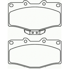 P 83 095 BREMBO Комплект тормозных колодок, дисковый тормоз