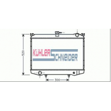 1610001 KUHLER SCHNEIDER Радиатор, охлаждение двигател