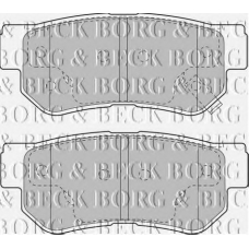 BBP1787 BORG & BECK Комплект тормозных колодок, дисковый тормоз
