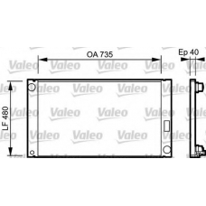 735033 VALEO Радиатор, охлаждение двигателя