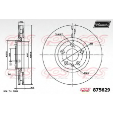 875629.6880 MAXTECH Тормозной диск