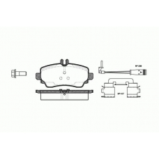 0650.22 REMSA Комплект тормозных колодок, дисковый тормоз