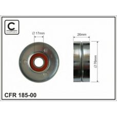 185-00 CAFFARO Натяжной ролик, поликлиновой  ремень