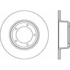 BDA1057.10 OPEN PARTS Тормозной диск