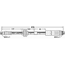 FBH6779 FIRST LINE Тормозной шланг