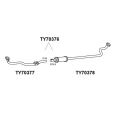 TY70376 VENEPORTE Предглушитель выхлопных газов