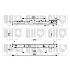 QER1573 QUINTON HAZELL Радиатор, охлаждение двигателя